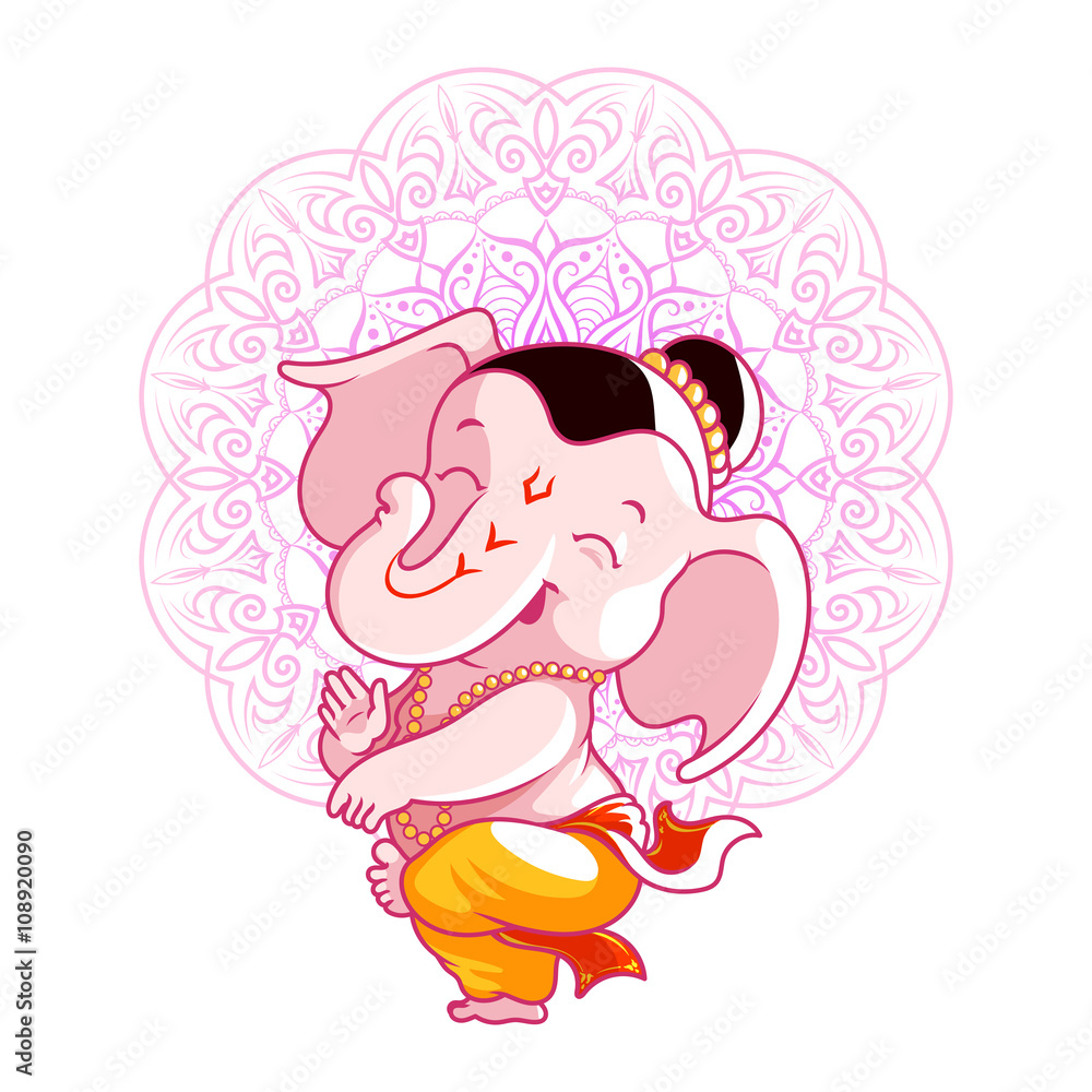 How to Draw Bal Ganesh - DrawingTutorials101.com | Ganesha drawing, Baby cartoon  drawing, Ganesh art paintings