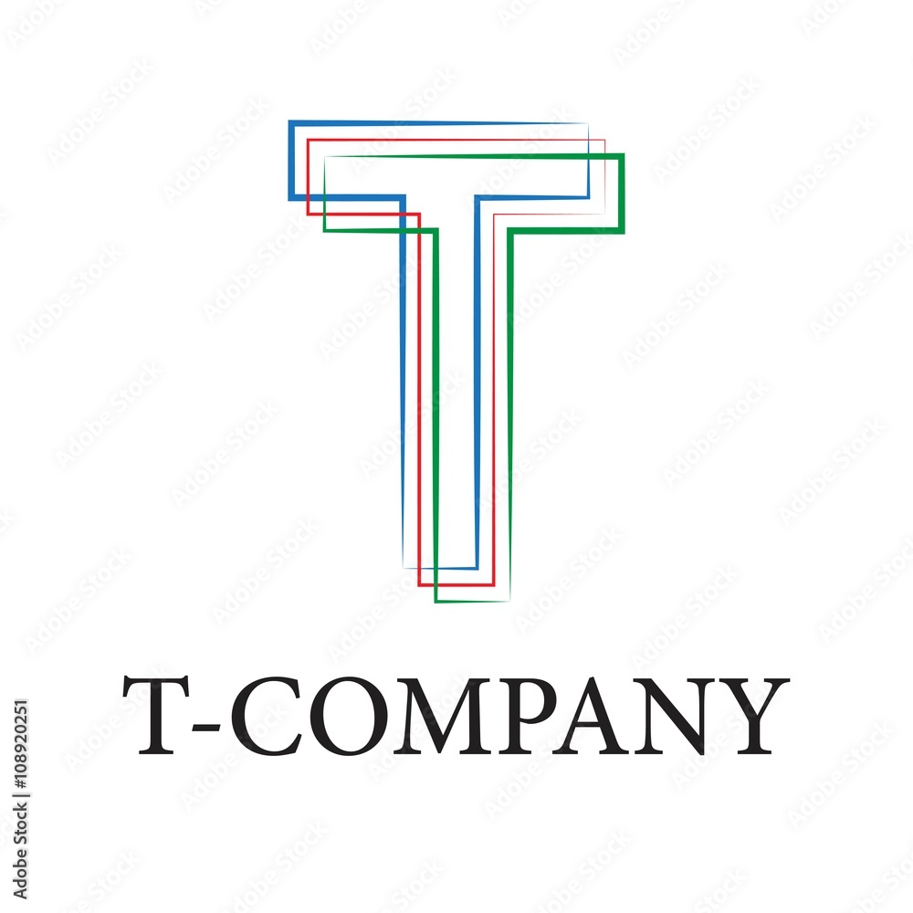 initias letter t outline stroke initias letter t outline stroke