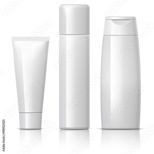 Realistic Cosmetic bottle can sprayer container.