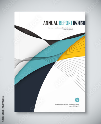 Corporate annual report template design. corporate business docu