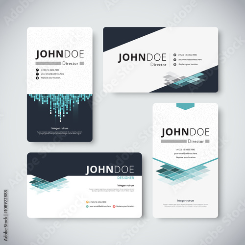 Corporate business card template. Business card design. vector s