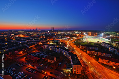 Wolfsburg Syline by night