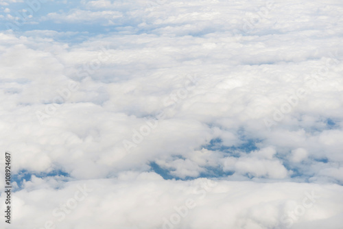 Fototapeta Naklejka Na Ścianę i Meble -  Aerial view of clouds with blue sky nature