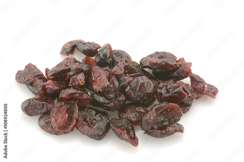dried cherry isolated on white background dried cherry isolated on white background