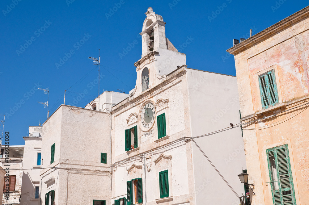 Clocktower. Polignano a mare. Puglia. Italy.