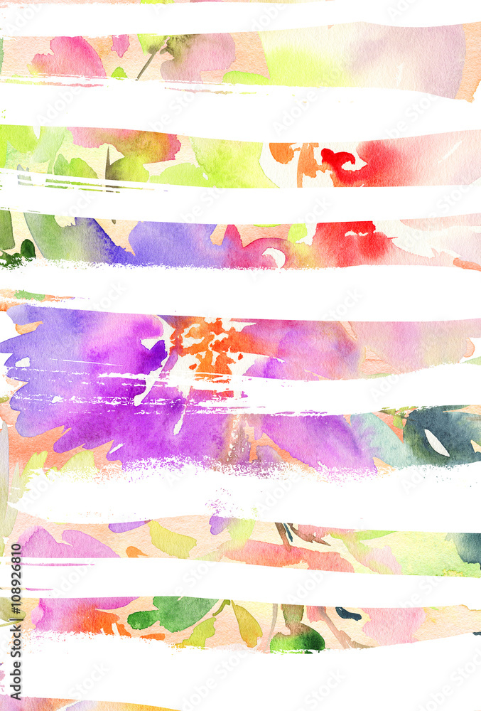 Obraz premium Greeting card with flowers