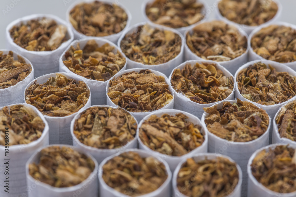 Close up of cigarettes Close up of cigarettes