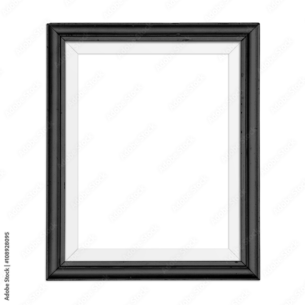 Black blank frame isolated on white background. Black blank frame isolated on white background.