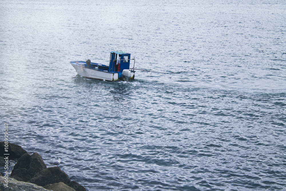 Obraz premium fisherman boat