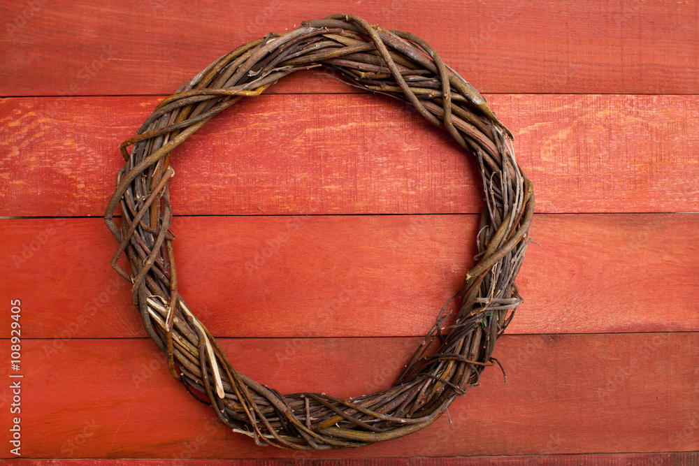 a wreath of branches