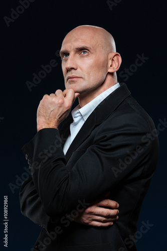 Pensive mature businessman