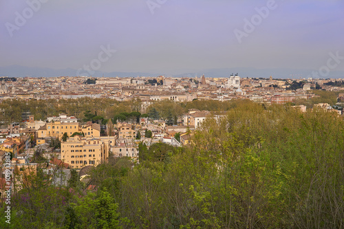 panoramic view of rome