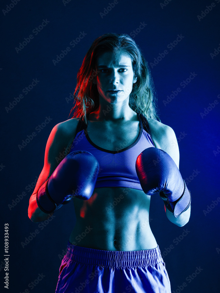 woman boxer boxing isolated woman boxer boxing isolated
