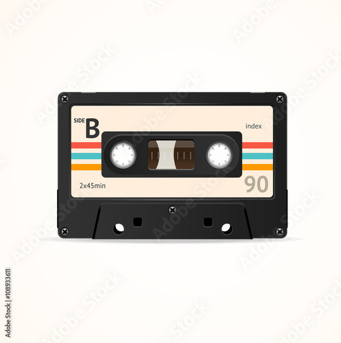 Cassette Tape Old. Vector