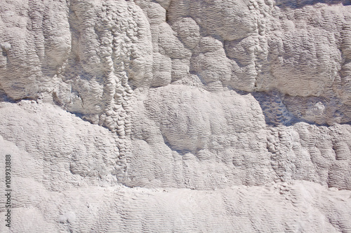Quadro su tela Natural travertine (tufa). Pamukkale, Turkey