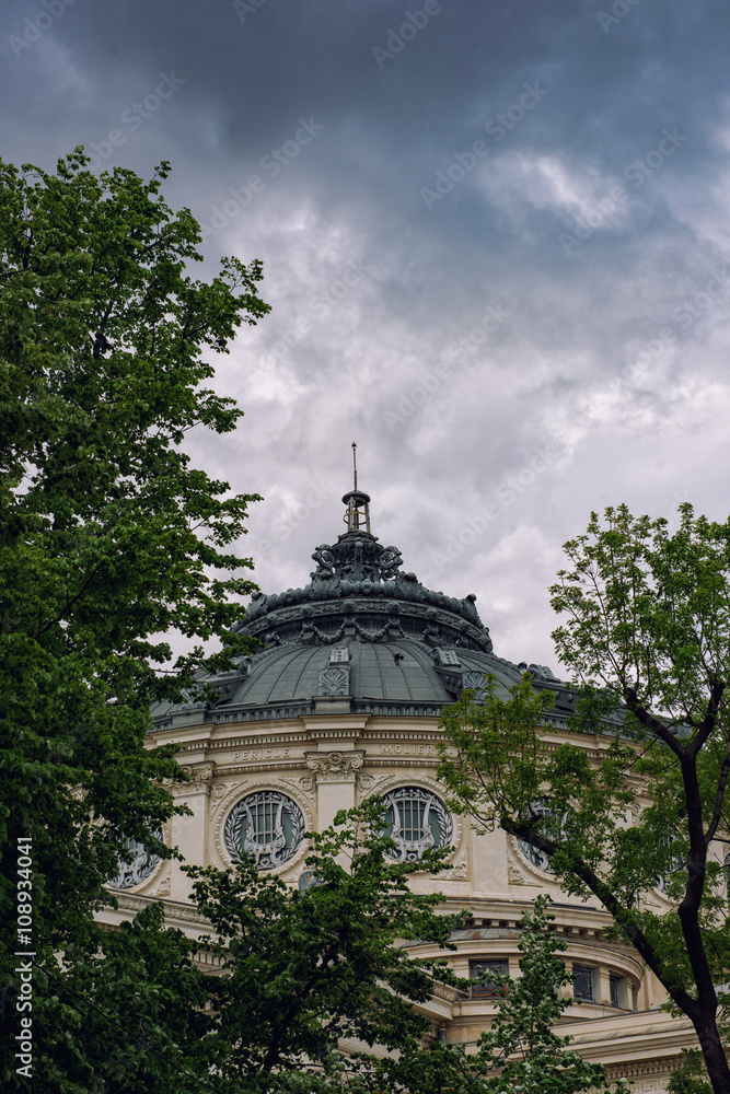 Romanian Athenaeum in Bucharest, Romania. Romanian Athenaeum in Bucharest, Romania.