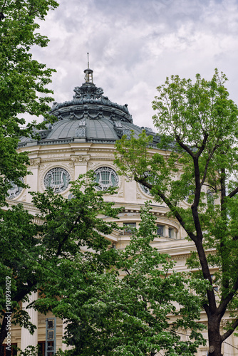 Romanian Athenaeum in Bucharest, Romania. photo