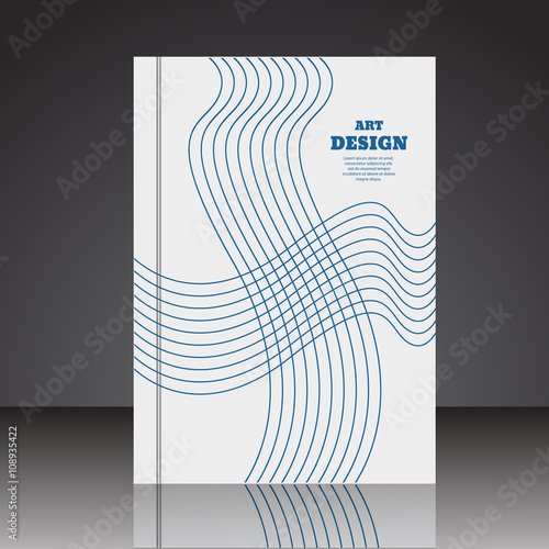 Abstract composition brochure background A4 eps10 vector illustr