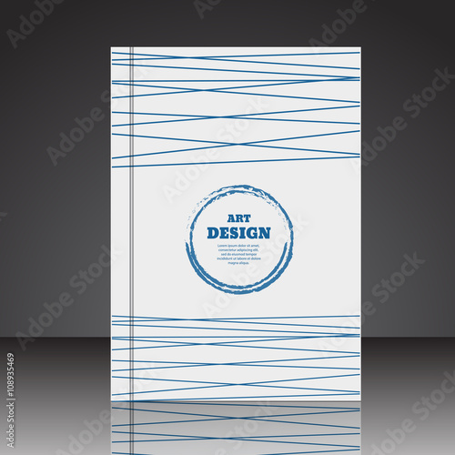Abstract composition brochure background A4 eps10 vector illustr