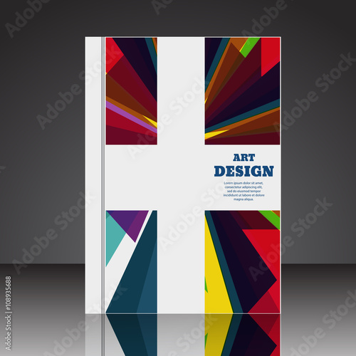 Abstract composition brochure background A4 eps10 vector illustr