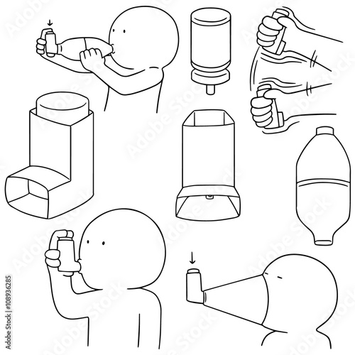 vector set of inhalation medicine