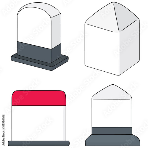 vector set of milestone