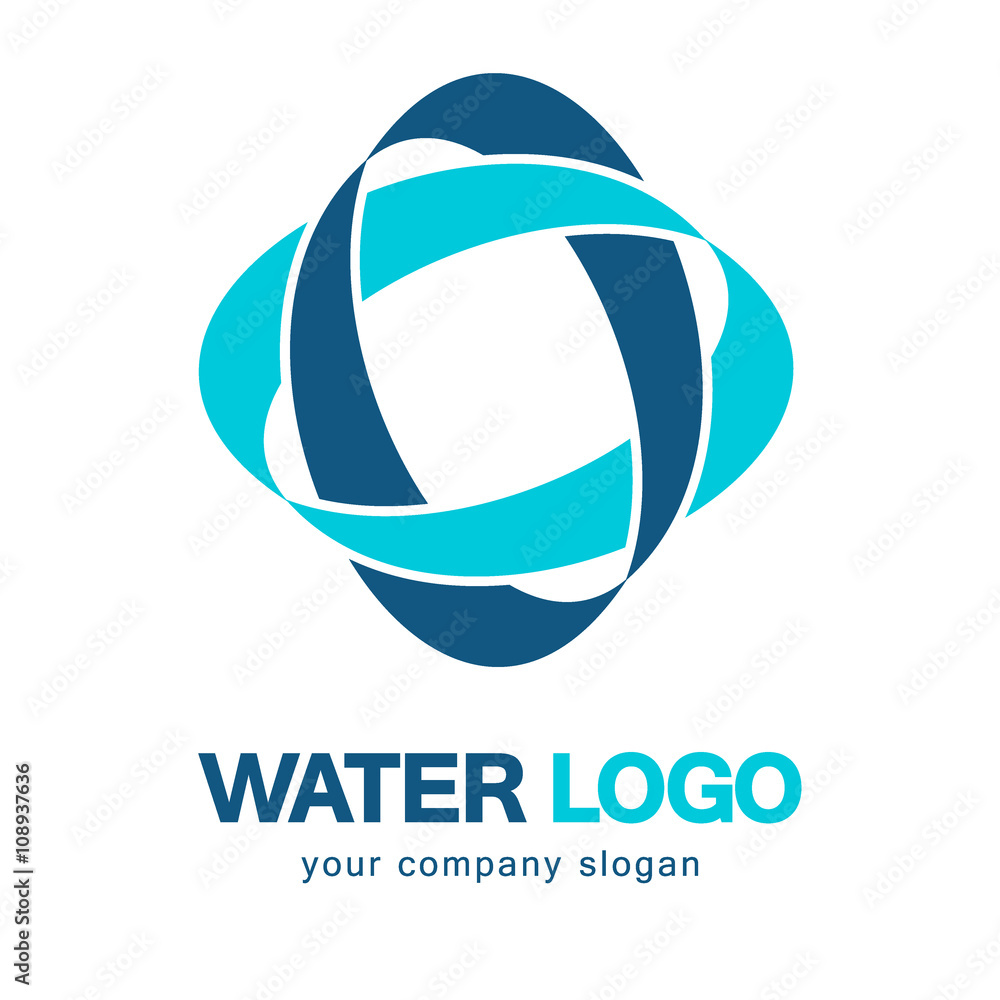 Water logo. Water Association. Vector logo concept Water logo. Water Association. Vector logo concept