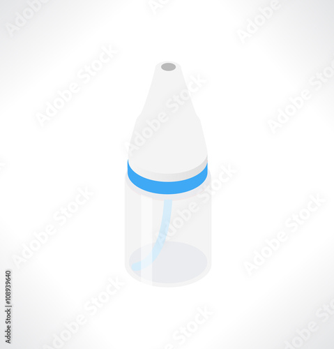 Bottle with medical drugs. Vector illustration