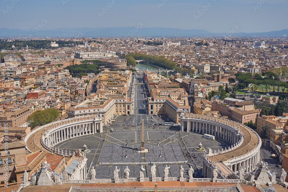 Aerial view of vatican