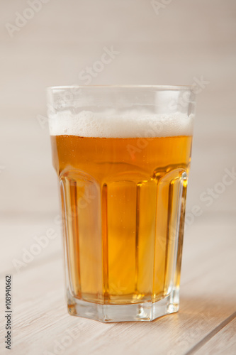 Glass of lager beer
