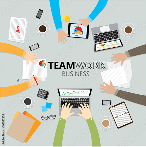 Teamwork Illustration Vector 10