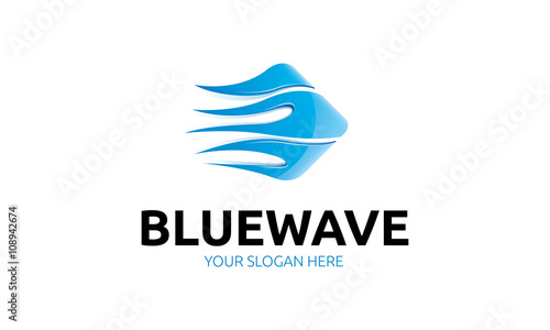 Wallpaper Mural Blue Wave Logo Torontodigital.ca