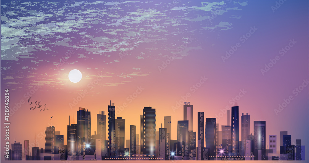 Obraz premium Imaginable city landscape
