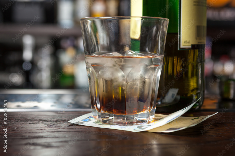 Cocktail with tips. Cocktail with tips.