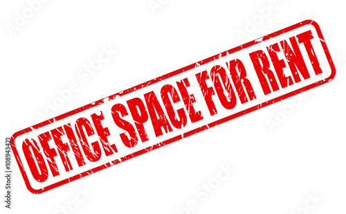 OFFICE SPACE FOR RENT red stamp text