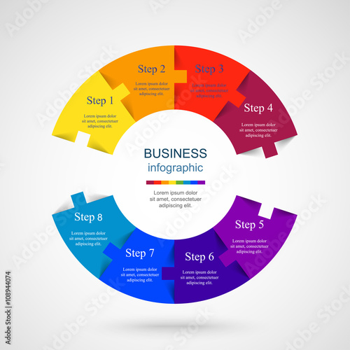 Vector infographic template