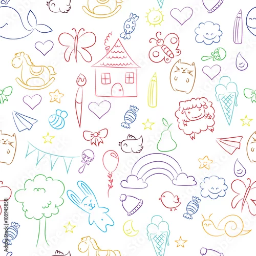 Tapety dziecięce rysunki