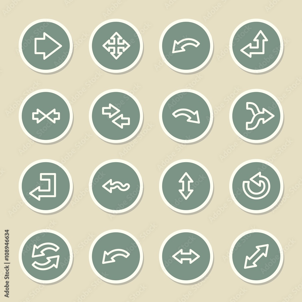 Arrows web icons set Arrows web icons set