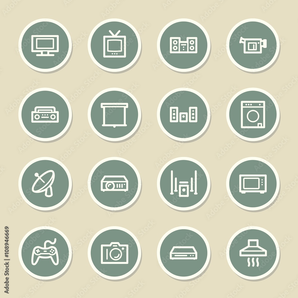 Home Appliance web icons set Home Appliance web icons set