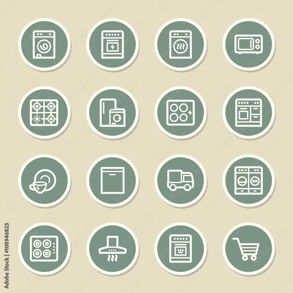 Kitchen Appliances Web Icons Kitchen Appliances Web Icons