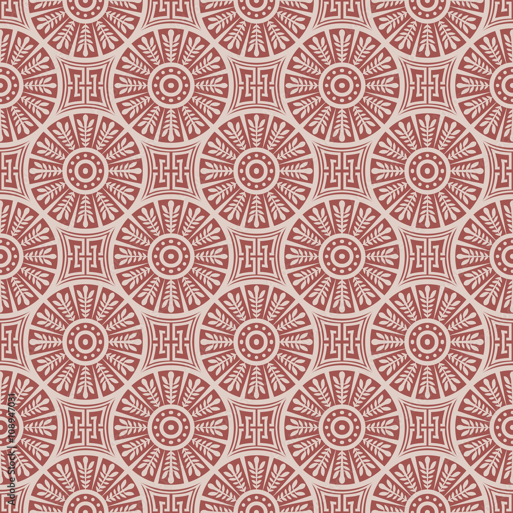 Seamless background image of round cross leaf geometry chain Seamless background image of round cross leaf geometry chain