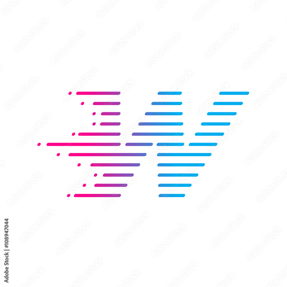 Abstract letter W logo,fast speed, moving,delivery,Digital Abstract letter W logo,fast speed, moving,delivery,Digital
