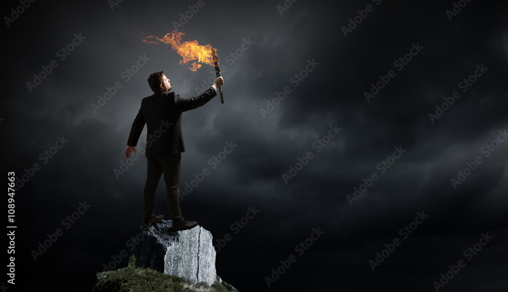 He is searching for solution