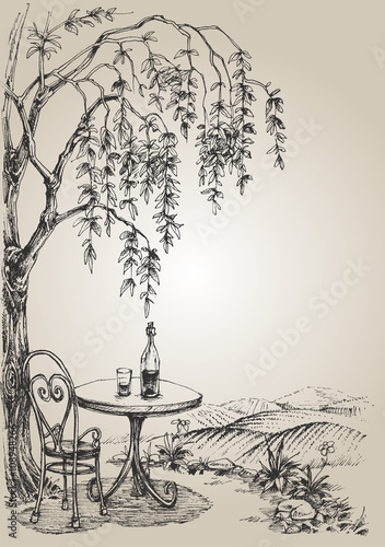 Restaurant terrace