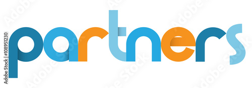 PARTNERS Vector Letters Icon