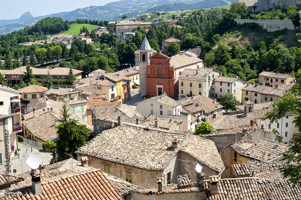 Pennabilli, Montefeltro (Italy), view of the old town