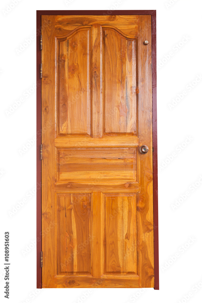 wood door isolated wood door isolated