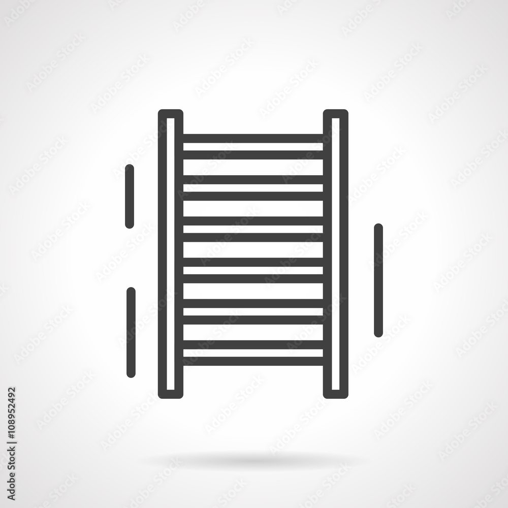 Sports ladder black line vector icon Sports ladder black line vector icon