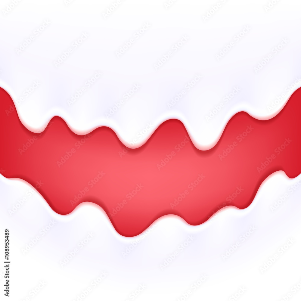 Yogurt drips. Arch horizontal background. Yogurt drips. Arch horizontal background.