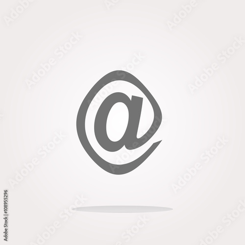 vector E-mail icon glossy button